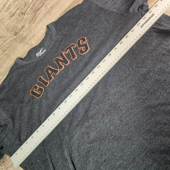 Wright & Ditson Giants 2XL Gray T-Shirt Cotton/Polyester Crewneck Short Sleeve - Picture 6 of 6